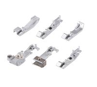 CKPSMS Marke - Overlock-Nähfuß-Set #550620+550621+550622+550623+550624+550769 Kompatibel mit/Ersatz für Marke Pfaff Hobbylock 476 Marke SINGER 14SH654 14U555 14U557