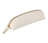 Clairefontaine 104512C Schlampermäppchen (Flying Spirit aus Leder, trapezförmig, 18 x 4,5 x 5,5cm) 1 Stück weiß