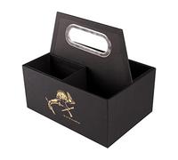 Clairefontaine 116031C - FLYING SPIRIT, Stiftebox / Organizer 22x14x19 cm, tragbar und leicht, ideal für den Schreibtisch, Schwarz, 1 Stück