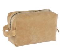 Clairefontaine 116081C - Mehrzweck-Schlampermäppchen Terracotta, aus Leder 18x11x7 cm, praktisch und trendig, 1 Stück