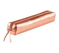 Clairefontaine Schlampermäppchen Leder – 4er-Set – 4×2,5×19,5 cm – Kupfer