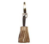 Clairefontaine 410064C Schlüsselanhänger KLEO-PATHRA, aus Lammleder, 4 x 2,5cm, 1 Stück, Gold