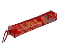 Clairefontaine 410100C Schlampermäppchen aus Leder Celeste Slim, 4 x 2,5 x 19,5cm, 1 Stück, Rot