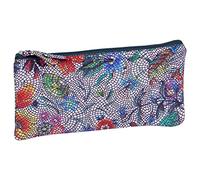 Clairefontaine 410103C Schlampermäppchen aus Leder Celeste Flach, 11 x 22cm, 1 Stück, Bunt