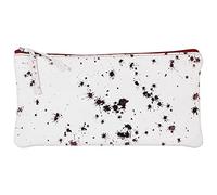 Clairefontaine 410115C Schlampermäppchen Cosmicuir, aus Wildleder Flach, 11 x 22cm, 1 Stück, Kirschrot