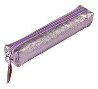 Clairefontaine 410117C Schlampermäppchen Miror Slim, aus Lammleder, 19,5 x 2,5 x 4cm, 1 Stück, Rosa