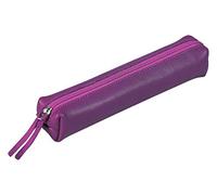 Clairefontaine 410155C Schlampermäppchen Slim, aus Lammleder, 19,5 x 2,5 x 4cm, 1 Stück, Violett