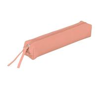 Clairefontaine 410157C Schlampermäppchen Slim, aus Lammleder, 19,5 x 2,5 x 4cm, 1 Stück, Koralle