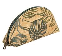 Clairefontaine 420017C Schlampermäppchen aus Kork, Vegan zertifiziert, 21 x 7,5 x 10,5cm, 1 Stück, Palmen