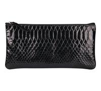 Clairefontaine 4x Flaches Schlamermäppchen 22x11cm schwarz Pythonschwarz 410181C