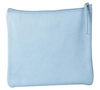 Clairefontaine 4x Flaches Schlampermäppchen gefärbtes Leder 22x11cm himmelblau - 410165C - 410165C