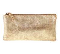 Clairefontaine 4x KLEO-PATHRA Schlampermäppchen Leder flach 22x11cm gold - 410037C - 410037C