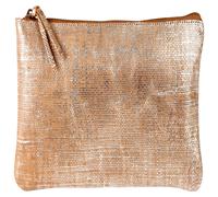 Clairefontaine 4x KLEO-PATHRA Schlampermäppchen Leder flach silber 410038C