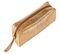 Clairefontaine 4x KLEO-PATHRA Schlampermäppchen Leder rechteckig 21x6x4cm gold - 410040C - 410040C