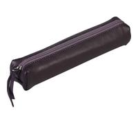 Clairefontaine 4x Lawrence Schlampermäppchen Leder SLIM 19,5x2,5x4cm aubergine - 410081C - 410081C