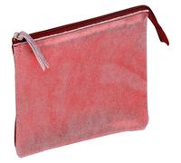 Clairefontaine 4x Ruby Schlampermäppchen Wildleder 2 Fächer 22x11cm rot und glänzend rot - 410070C - 410070C