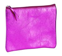 Clairefontaine 4x Schlampermäppchen Leder Cuirisé flach 22x11cm Himbeer 8717C