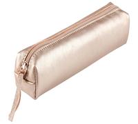 Clairefontaine 4x Schlampermäppchen Leder Cuirisé TM 4x2,5x19,5cm Grau 400006C