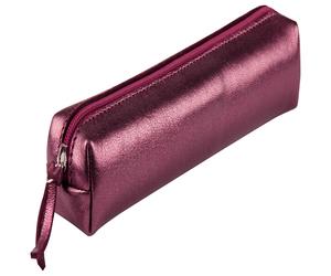 Clairefontaine 4x Schlampermäppchen aus Leder Cuirisé TM 4x2,5x19,5cm - Kirsche 400001C - rot 400001C