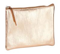 Clairefontaine 4x Schlampermäppchen aus Leder Cuirisé TM flach 22x11cm - Kupfer 8700C - rot 8700C