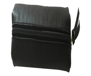 Clairefontaine 4x Schlampermäppchen aus Leder schwarz SLIM 4x2,5x19,5cm - Schwarz 410001C - schwarz 410001C