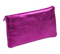 Clairefontaine 4x Schlampermäppchen Leder Cuirisé flach 22x11cm Himbeer 8717C