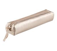 Clairefontaine 4x Schlampermäppchen Leder Cuirisé TM 4x2,5x19,5cm Grau 400006C