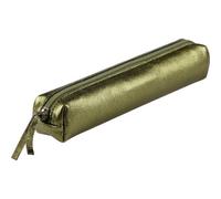 Clairefontaine 4x Schlampermäppchen Leder Cuirisé TM 4x2,5x19,5cm Grün 400007C