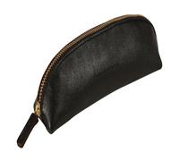 Clairefontaine 6x Schlampermäppchen aus Leder schwarz 18x5,5cm - Schwarz 102512C