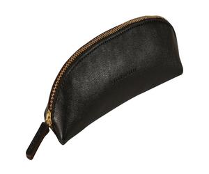 Clairefontaine 6x Flying Spirit Schlampermäppchen aus Leder schwarz 18x5,5 cm - Schwarz 102512C - schwarz 102512C