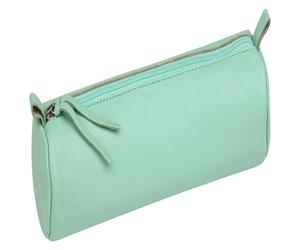 Clairefontaine 6x Schlampermäppchen gefärbtes Leder Ø5,5x22cm pistaziengrün - 410160C - 410160C