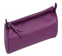 Clairefontaine 6x Schlampermäppchen gefärbtes Leder Ø5,5x22cm violett 410163C