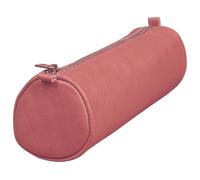 Clairefontaine 77021C Collection Age Bag rundes Federmäppchen, echtes Lammleder, Rosa antik, 21 cm x 6 cm Durchmesser