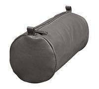 Clairefontaine 77035C Schlampermäppchen Age Bag (aus Leder, 22 x 8 cm, rund, groß, mit Metallverschluß) 1 Stück, grau