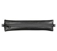 Calligraphe 77037C - Schlampermäppchen Age Bag, flach, aus Leder, ideal für Notizbuch, 20x4,5 cm, Schwarz, 1 Stück