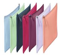 Clairefontaine 7x Flaches Schlampermäppchen gefärbtes Leder 22x11cm sortiert - 410170C - 410170C