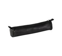 Clairefontaine Schlamperrolle 8324C echtes Leder rund Ø3,5 x 18 cm schwarz