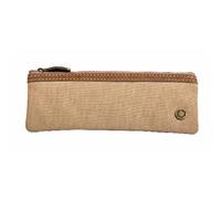 Clairefontaine 8x großes Schlampermäppchen Leder, rund 22xØ8 cm Antikrosa 77022C