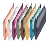 Clairefontaine 8x Schlampermäppchen aus Leder Cuirisé rund Ø5,5x22cm - Sortiert 8695C - mehrfarbig 8695C