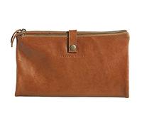 Clairefontaine 930031C Schlampermäppchen (Flying Spirit aus Lammleder, flach, 27 x 23,6 x 2,8 cm, 2 Fächer) 1 Stück Braun