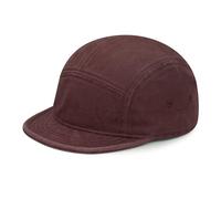 Clakllie Cotton 5 Panel Cap mit Kurzem Schirm Flat Brim Caps Herren Dad Hut Outdoor Sports Cap Running Mütze,BSAD2514-Wine Red