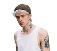 Clakllie Dockercap Cap Ohne Schirm Casual Seemannsmütze Adjustable Wasserdicht Hafenmütze Brimless Hat Rolled Cuff Harbour Hat Bikermütze Sommermütze Fischermütze,CT81-Brown