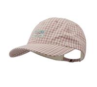 Clakllie Karierte Basecap für Herren Damen Baumwolle Baseball Cap Vintage Schirmmütze Verstellbar Schildkappe UV-Schutz Dad Cap,BSSC2404-Pink