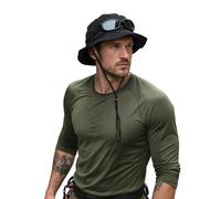 Clakllie Sonnenhut Herren Doppelseitiger Fischerhut Sommer Outdoor Safari Hut UV Schutz Stoffhut Faltbar Wanderhut Gartenhut Boonie Buschhut Hiking Bucket Hat