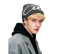 Clakllie Star Y2K Beanie Mütze Herren Damen Hip Hop Strickmützen Winter MEA Culpa Beanies Graphic Skull Cap Watch Laufmützen
