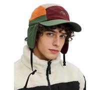 Clakllie Warm Basecap mit Ohrenschutz Winter Fleece 5 Panel Baseball Cap Verstellbar Earflap Cap Outdoor Fliegermütze Herren Unstructured Fullcap,Green-DOTP3
