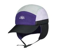 Clakllie Winter Basecap mit Ohrenklappen Warm Fleece 5 Panel Baseball Cap Verstellbar Earflap Cap Outdoor Fliegermütze Herren Schirmmütze für Reise Outdoor Freizeit Camping,CRDT01-Purple Black