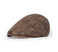 Clakllie Winter Warme Schirmmütze Flatcap Herren Klassische Schiebermütze Barret Cap für Freizeit Jagd Retro Verstellbar Gatsby Ivy Irish Hat Baskenmütze Tellermütze,NB25Q13-Khaki Brown