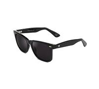 CLANDESTINE - Sonnenbrille für Herren und Damen - Modell Soho - Farbe Schwarz - Schwarze Nylon Gläser mit HD Filter - UV 400, UVB und UVC Schutz - 142 x 50 mm