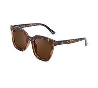 CLANDESTINE - Sonnenbrille Quadrato 2 Habana Brown - Braune Polarisierte Gläser und Kunststoffrahmen - Sonnenbrille für Männer & Damen - Smart Vision Technology - Bessere Sicht und Geringere Blendung